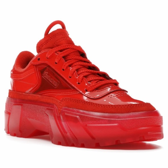 Reebok - Cardi B Club C Instinct Red Sneakers - Picture 2 of 6